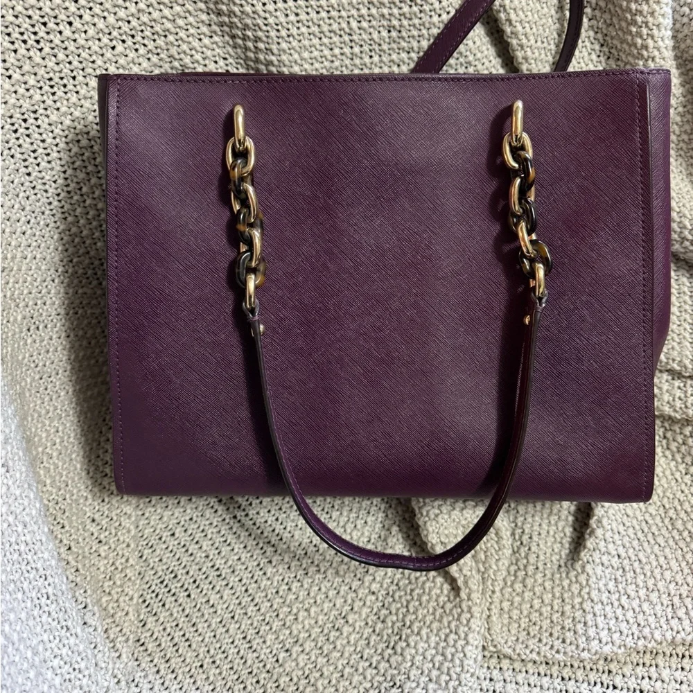 Michael Kors Purple‎ Leather Sofia Tote